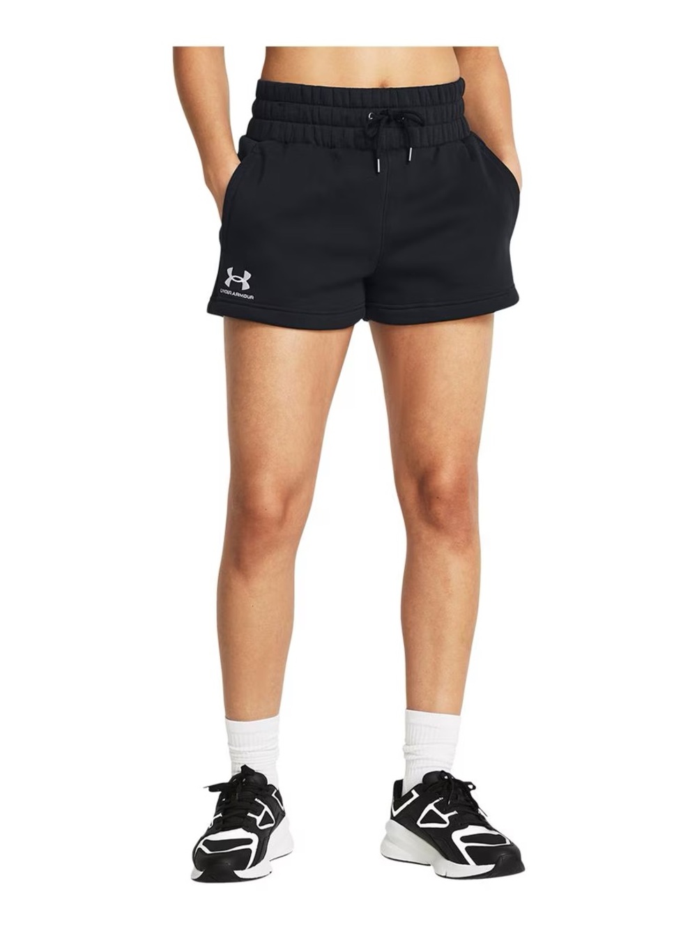 BRAND NEW women under armour boxer black shorts size L